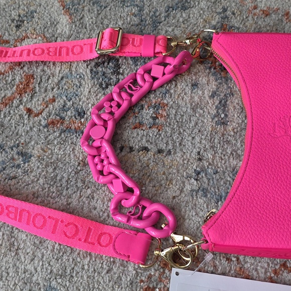 NWT Christian Louboutin Vibrant  Loubila Chain Crossbody Bag! - Picture 7 of 17